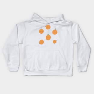 Cute oranges pattern Kids Hoodie